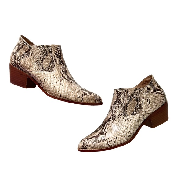 Anthropologie Marion Python Ankle Bootie | 9.5 - Picture 3 of 12